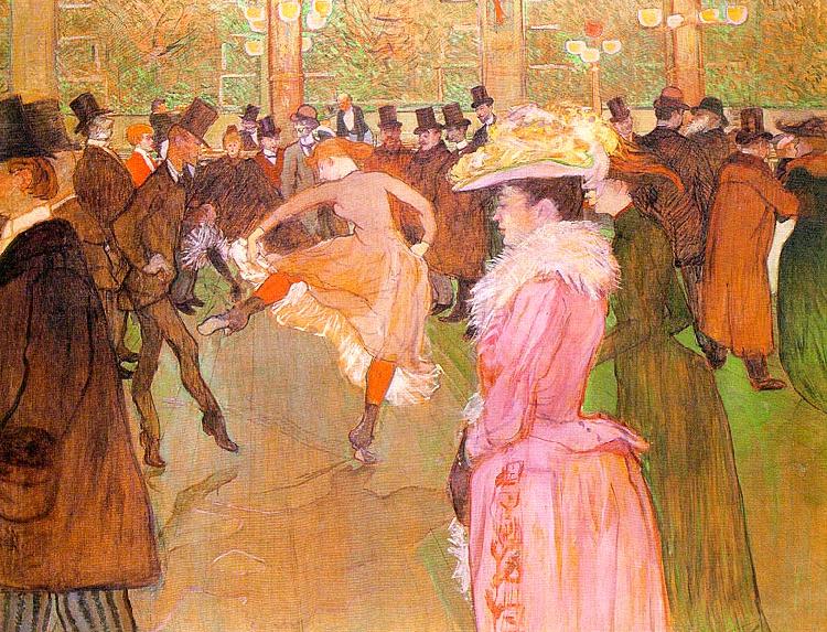  Henri  Toulouse-Lautrec Training of the New Girls by Valentin at the Moulin Rouge France oil painting art